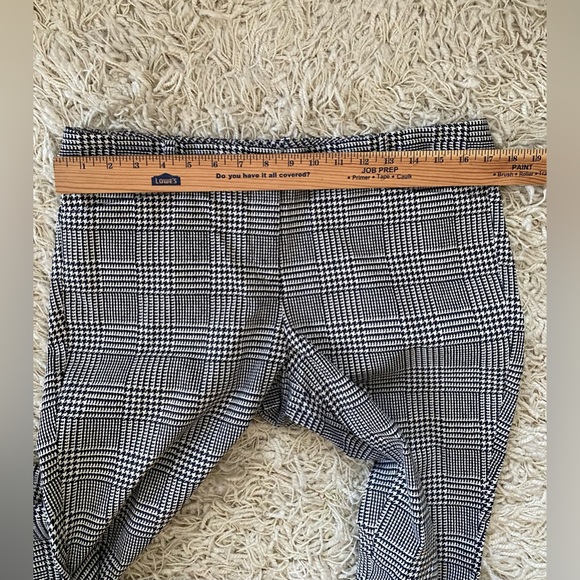 THE LIMITED Women's Exact Stretch Pants Ankle Glen/ Houndstooth Black Ivory - Picture 7 of 15